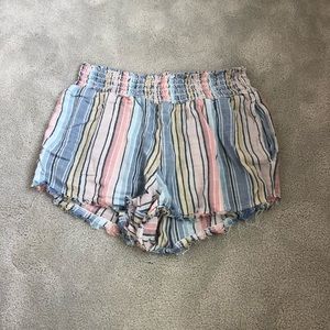 Bella Dahl stripped flowey shorts